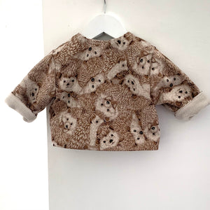 Hedgehog zip front short jacket