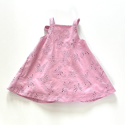 Broderie Anglaise Bow-back dress