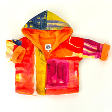 Load image into Gallery viewer, Big Paint zip-front hooded jacket