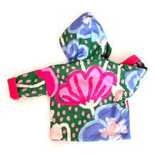 Load image into Gallery viewer, Big floral zip-front hooded jacket