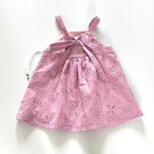 Load image into Gallery viewer, Broderie Anglaise Bow-back dress