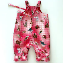 Load image into Gallery viewer, Gingham Christmas Overall