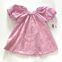Load image into Gallery viewer, Broderie Anglaise Puff-sleeve dress